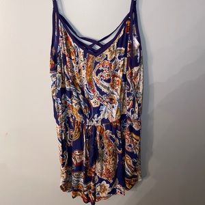 Paisley cross-front romper // BOHO!